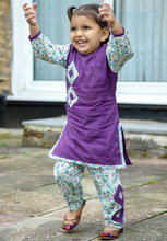 Load image into Gallery viewer, Purple Kurta with Trouser