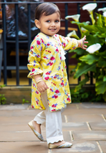 Load image into Gallery viewer, Yellow Printed Kurta with Trouser