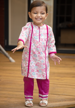 Load image into Gallery viewer, Pink Floral - Printed Kurta with Trouser