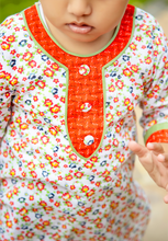 Load image into Gallery viewer, Orange & Green - Printed Kurta with Trouser