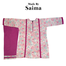 Load image into Gallery viewer, Pink Floral - Printed Kurta with Trouser
