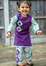 Load image into Gallery viewer, Purple Kurta with Trouser
